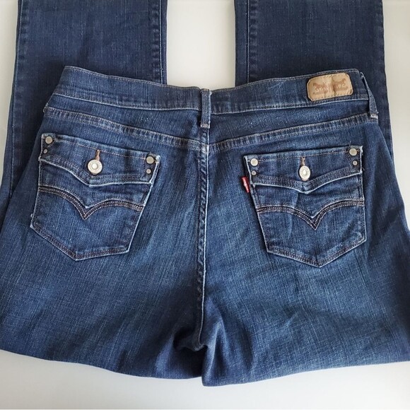 Levi’s 505 Jeans Women’s Size 10 Straight Leg Medium Wash Mid Rise - Picture 2 of 11